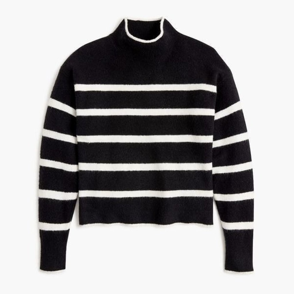 Mock Striped J.Crew Sweater Size Large